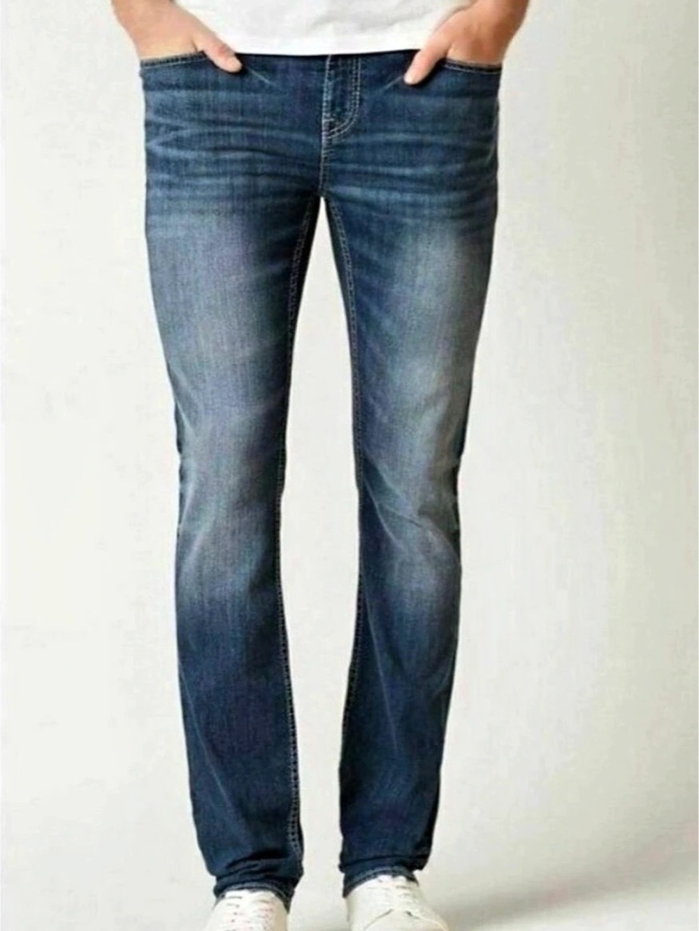 BKE Alec Skinny Men's Blue Skinny Jeans, Size 30x32